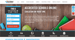 Desktop Screenshot of accreditedschoolsonline.org