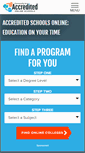 Mobile Screenshot of accreditedschoolsonline.org